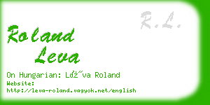 roland leva business card